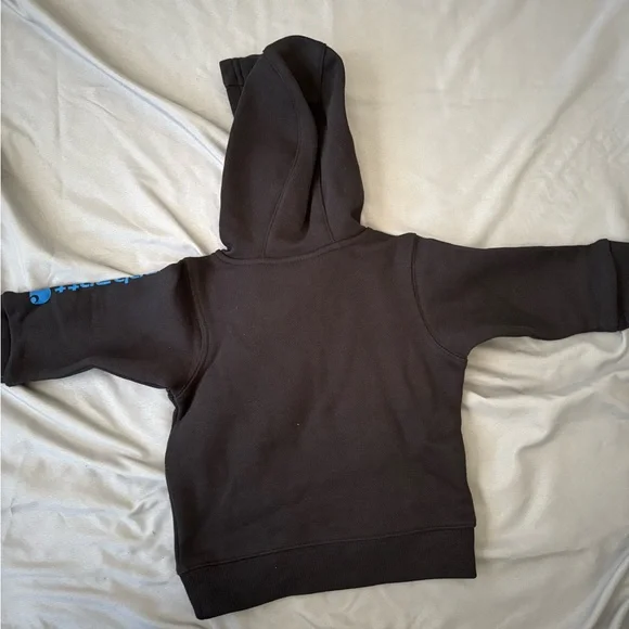 Carhartt Kids Black Zip Hoodie with Bright Blue Logo - Picture 7 of 7